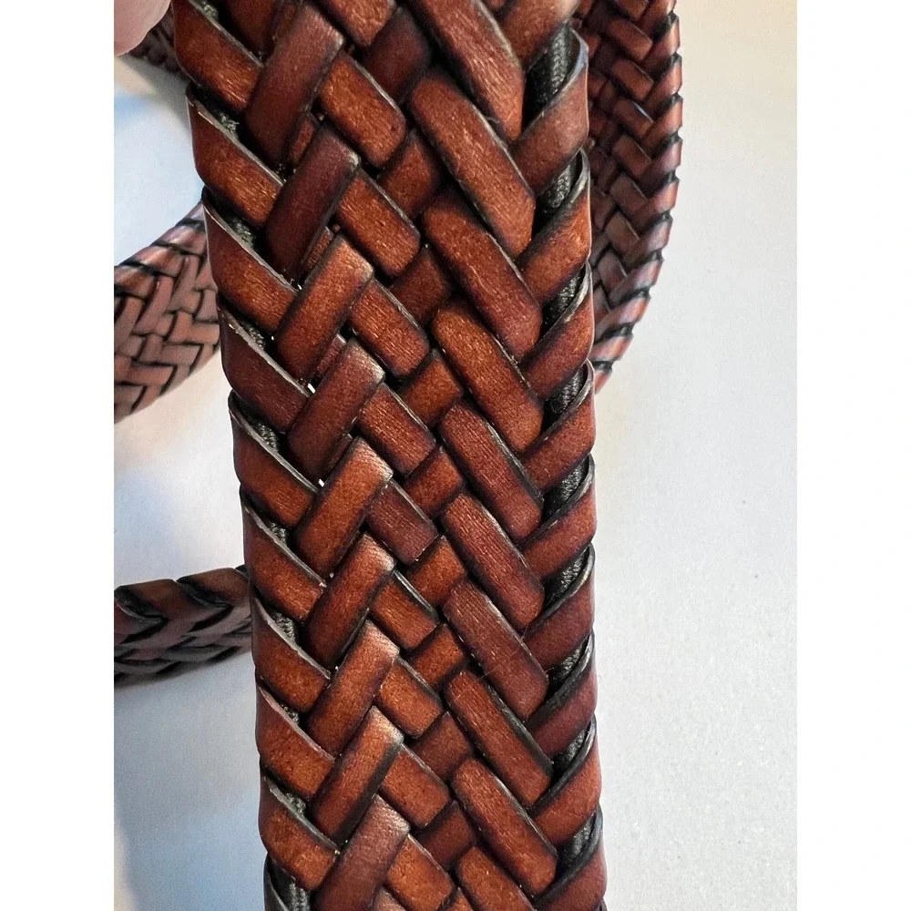 Danbury‎ Men's Leather Braided Belt Size 51